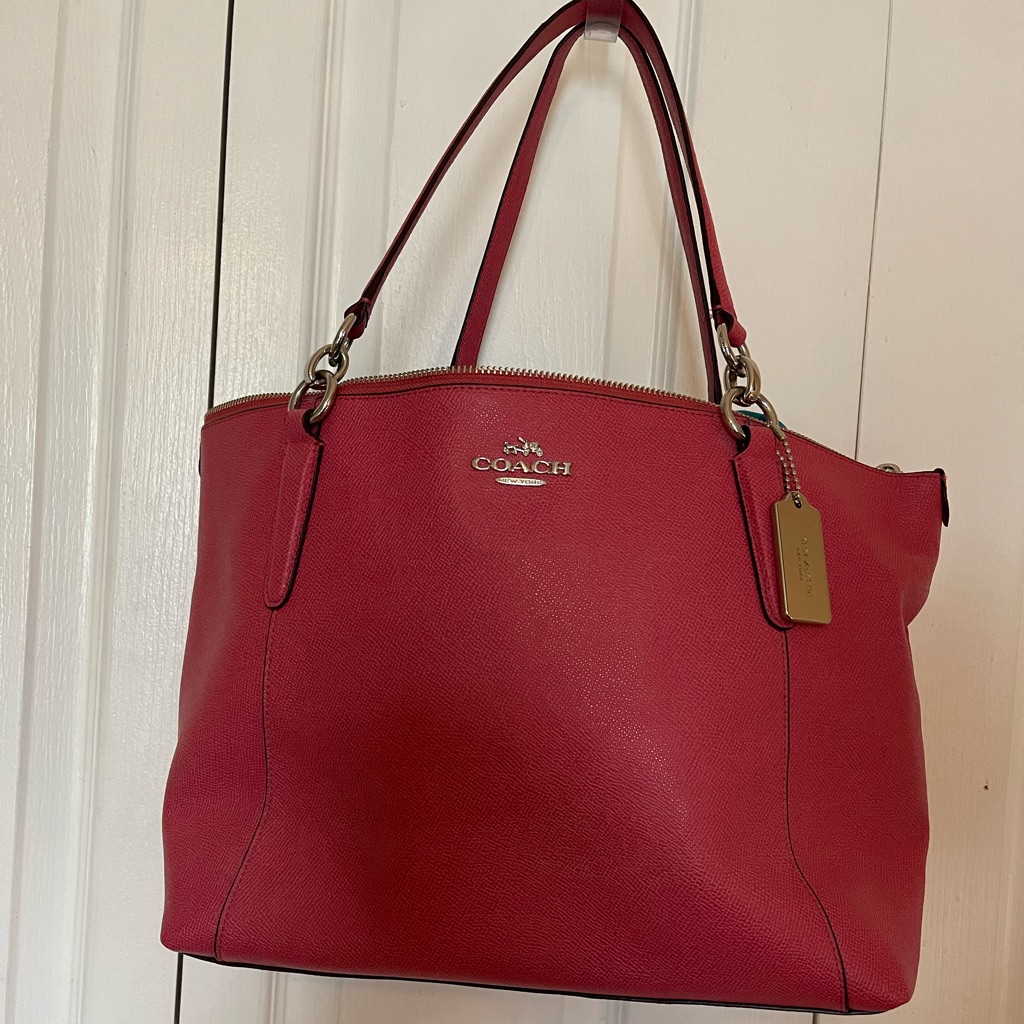 Coach Pink Leather Shoulder Bag